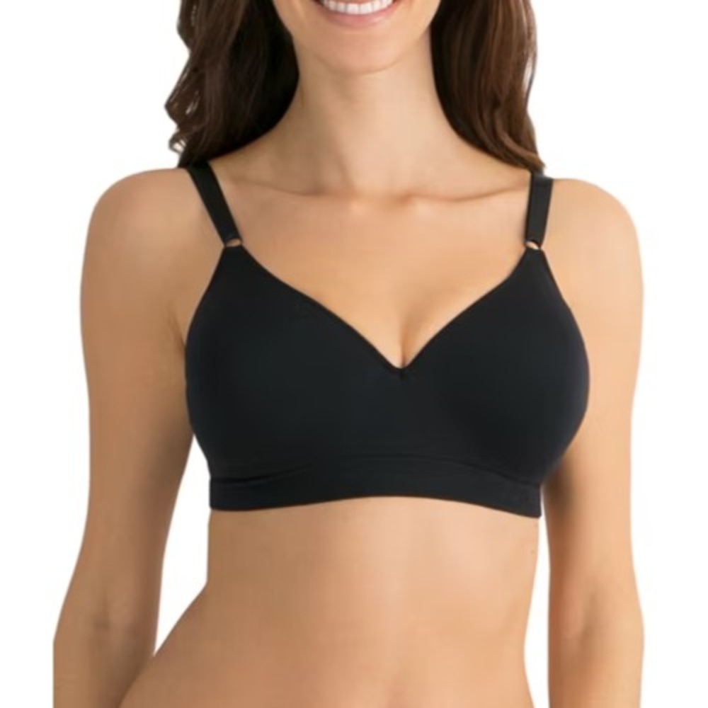 Fruit of the Loom Womens Bra 34C Black Seamless Wirefree Lift Padded FT640A